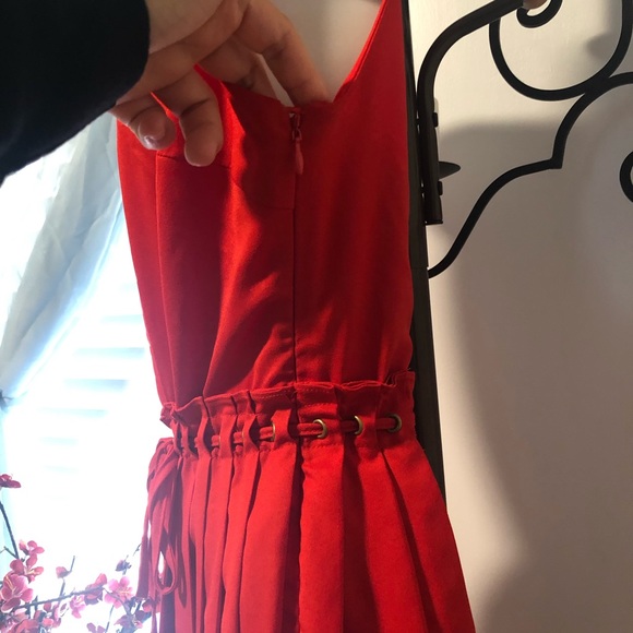 C. Luce Red Short Sleeve Dress - Picture 3 of 8